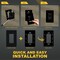Faith 1-Gang Decorator Screwless Wall Plates Child Safe Outlet Covers, 4.68"H x 2.93" L, Black 8PK SWP1-BK-08 - alternate 2